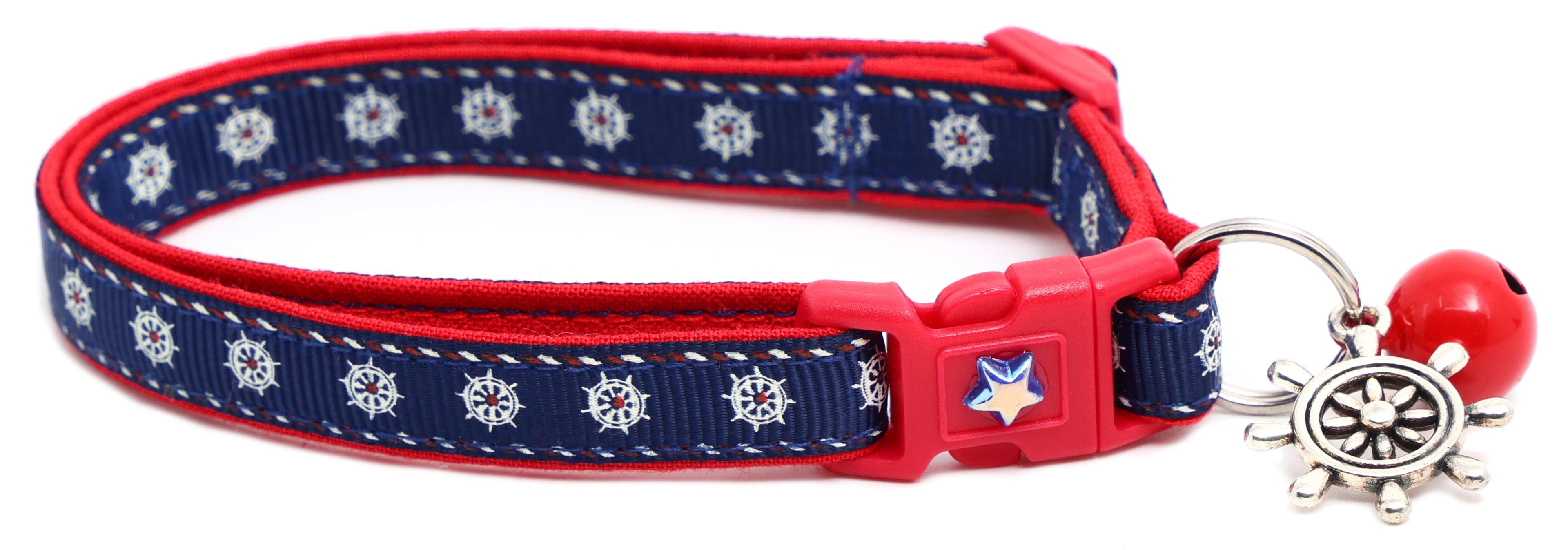 Ships Wheels Breakaway Cat Collar